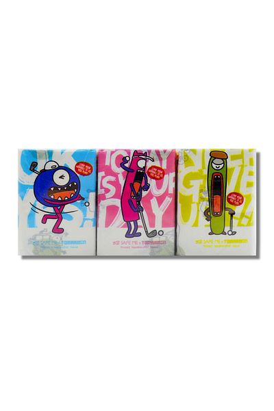 Linea Pack of 9 Patterned Paper Pocket Handkerchiefs - (9511)