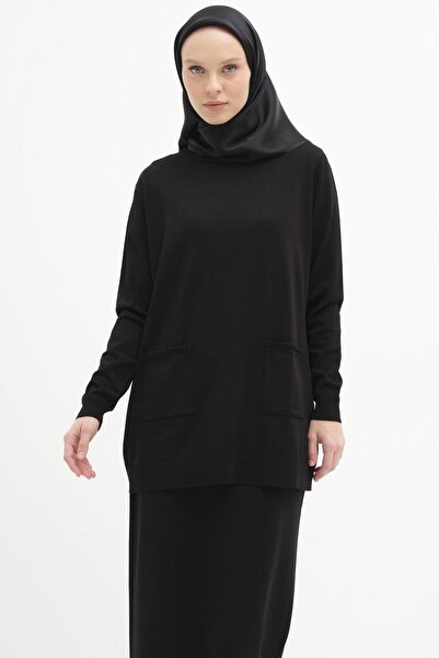 Tuğba Cepli Triko Tunik - Siyah