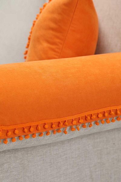 Aisha's Design 65X55 cm 2-Piece Armrest Set with Pompom - Kc-6