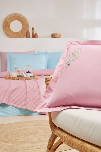 Özdilek Waffle Single Embroidered Pique Set