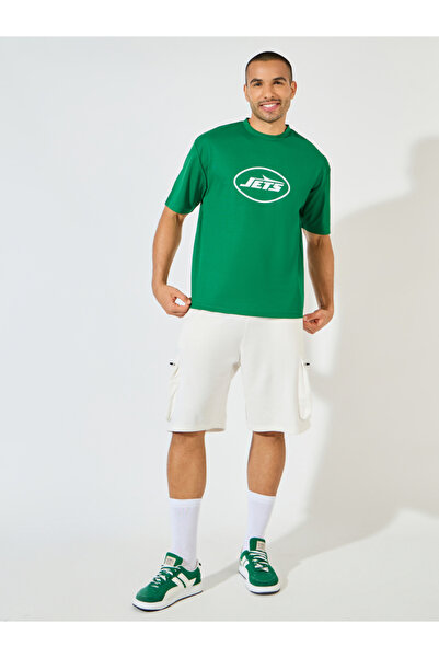 Styli NFL NY Jets Mesh Oversized Jersey T-Shirt
