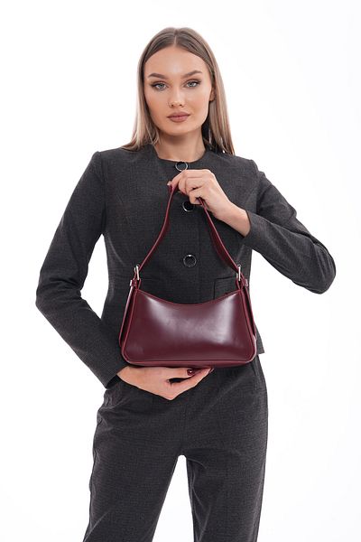 truvalıhelen Elegant Women's Handbag - Burgundy Lined and Zippered