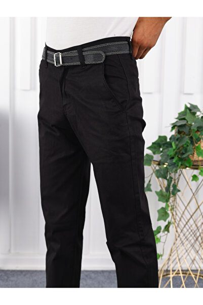 LOOKS KİDS Erkek Çocuk İçi Polarlı Kemerli Kışlık Okulluk Pantolon
