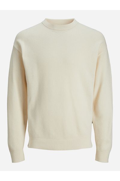 Jack & Jones سويت شيرت محبوك بنقشة منسوجة ورقبة دائرية