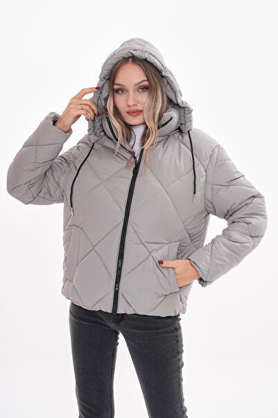 ŞİMAL Kadın Kapüşonlu Şişme Mont 245347 -