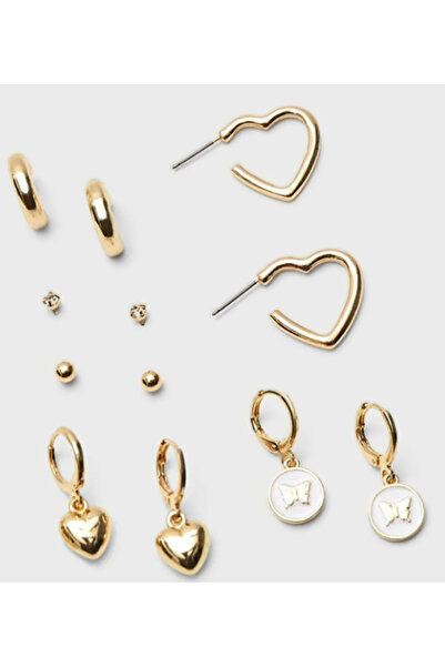 Ervalina Heart and Butterfly Earrings Set