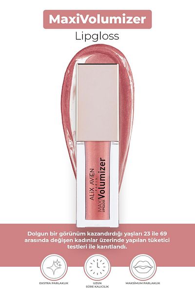 Alix Avien Maxivolumizer Lipgloss 213 - Same Pink - Lasting and Moisturizing Lipstick - Plumping Effect