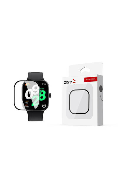 noktaks Xiaomi Redmi Watch 4 Compatible - Screen Protector Pmma Pet Watch Screen Protector - Black - T32801