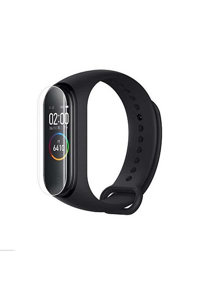 noktaks Xiaomi Mi Band 5 Compatible - Screen Protector Narr Tpu Body Screen Protector - Colorless - T13911