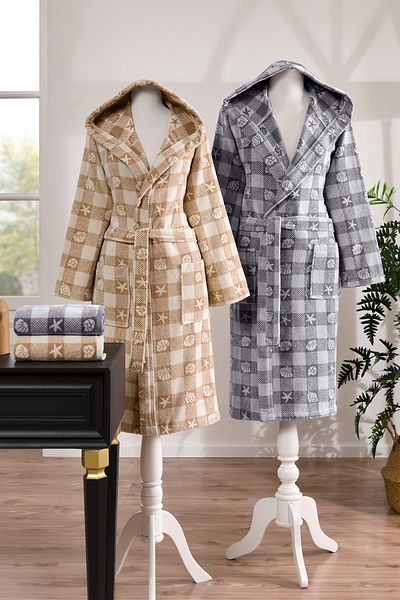 Özdilek Özdilek Shell Plaid Velvet Happy Family Set