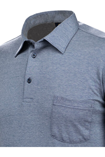 Çizgi Triko Ανδρικό πουκάμισο με γιακά μανίκι μανσέτα φούτερ