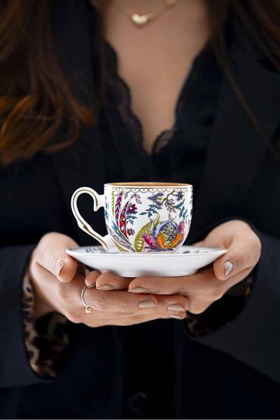 SUMRA HOME Kaira Acar Coffee Cup Set for 6 People - 90 ml