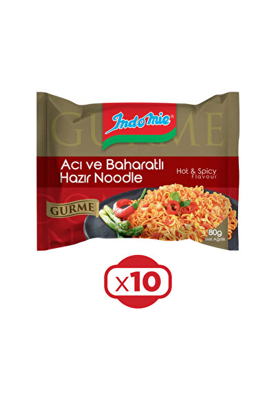 indome Noodle Gurme Acı Ve Baharatlı 80 gr x 10 Adet