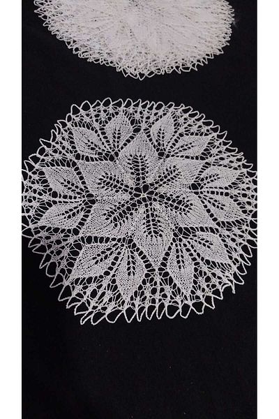 Papatyam 6Pcs Lace Bedroom Set - Hand Knitted Skewers Handwork, Vintage Thin Ip