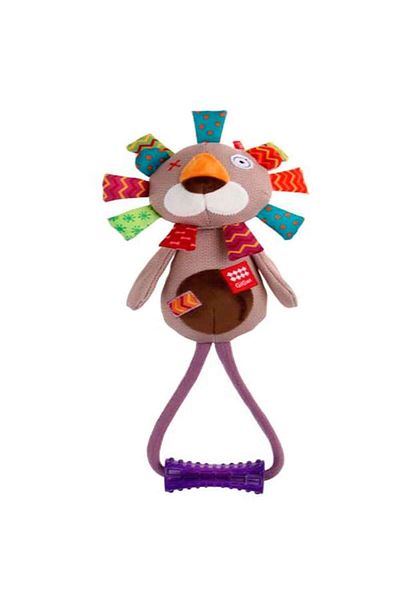 Gigwi Dog Toy Plush Friendz Singing Lion with Teether