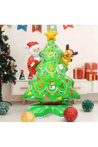 CAVAŞ sun hat بالون فويل لعيد الميلاد - حجم عملاق 125*85 سم