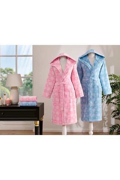 Özdilek Özdilek Shell Plaid Velvet Happy Family Σετ