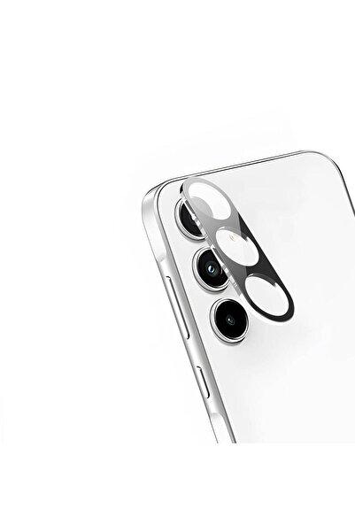 noktaks Galaxy A35 Compatible Camera Lens Protector 3D Glass T30773 - Black