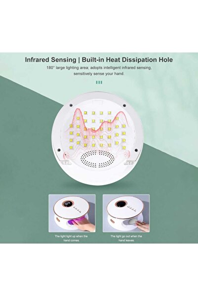 Aka 168 watt şarjlı / kablolu kullanım uv led kurutucu lamba