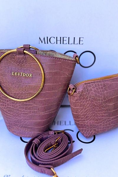 Levidor Women's Hand Bag Crocodile Leather Patterned Puppy Special Design High Quality