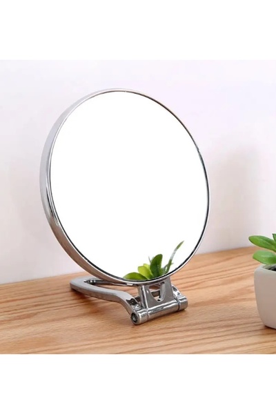gaman Yuvarlak Çift Taraflı 2x Büyüteçli Makyaj Aynası Masa Üstü Aynası Katla...
