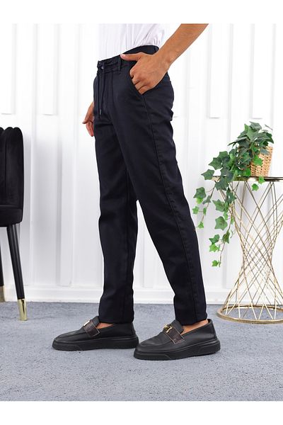 LOOKS KİDS Boys' Winter School Pants with Fleece Inside and Elastic Waist