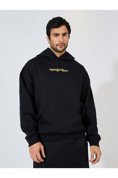Styli Vibe Lounge Print Oversized Heavyweight Hoodie