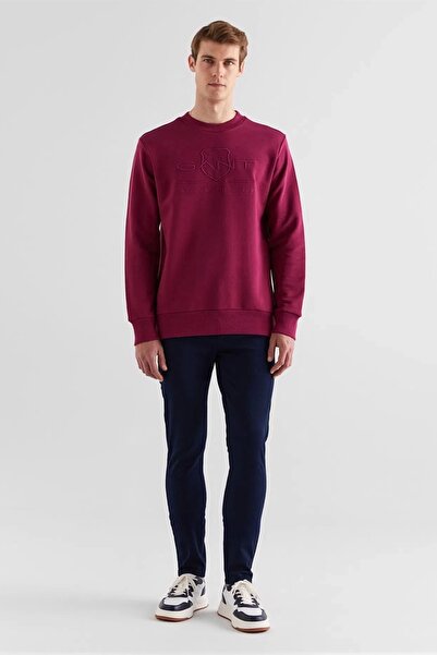 Gant Cotton Pants Men's Navy Blue Trousers 1224327t.410