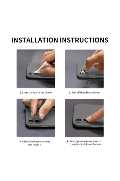 innovicase İphone 11 ve 12 Uyumlu Kamera Lens Koruyucu