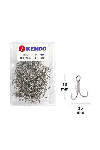Kendo 8248 No:8 Nikel Üçlü Iğne (100 ADET)
