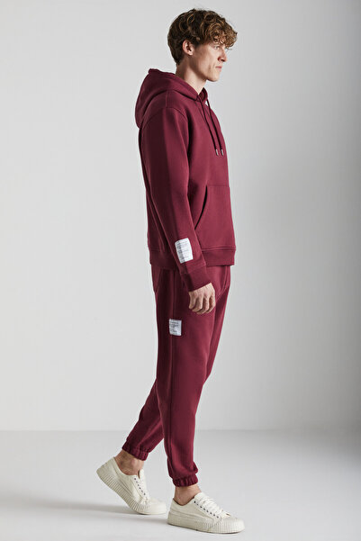 GRIMELANGE Σετ αθλητικής φόρμας Ashbourne ανδρική τσέπη καγκουρό με μανίκια με ετικέτα από οργανικό βαμβάκι