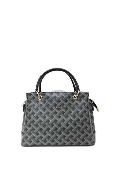 Piedra Чорна тривимірна сумка з великими кишенями, яку можна носити в руці аб...