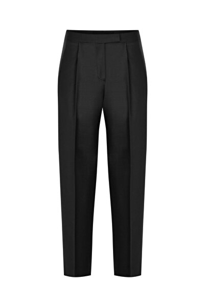 Beauty Omelette Siyah Yünlü Havuç Pantolon