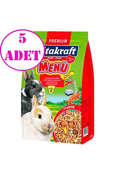 Vitakraft Menü Vital Tavşan Yemi 1 Kg 5 Ad