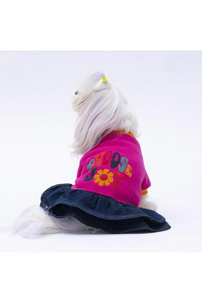 Pawstar Pink Santa Rosa Cat Dog Dress Dog Outfit Cat Outfit