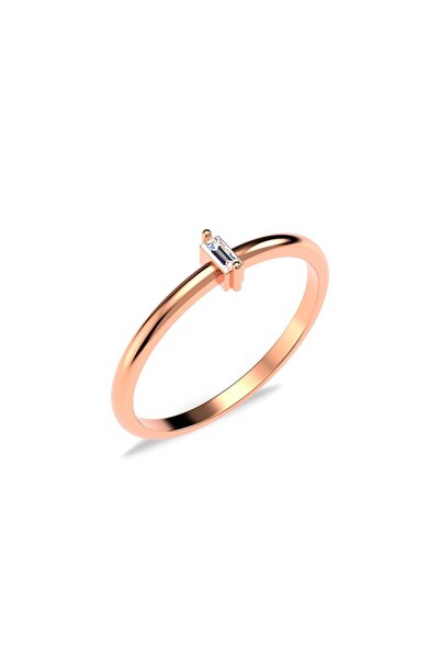 İNDİGO TAKI Mini Baget Rose Gümüş Yüzük