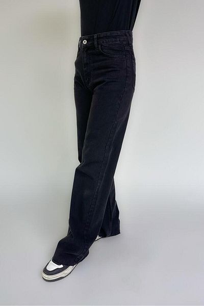 Oven Black Mona Wideleg Jeans