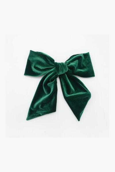 New Obsessions Luxury Velvet Buckle Set with Bow Dangle 4 Pieces