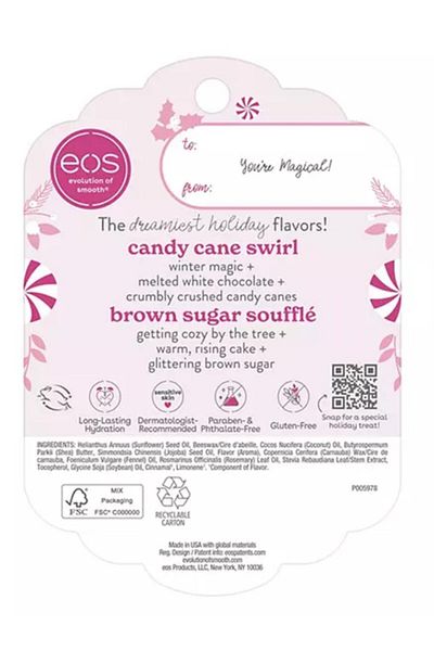 Eos 2X4G Candy Cane Swirl and Brown Sugar Souffle Set
