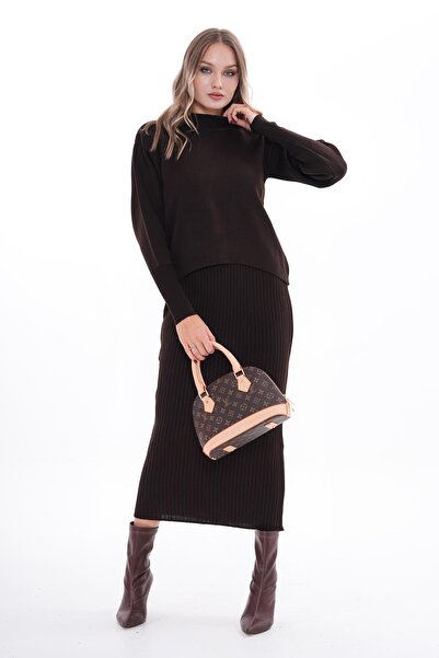 ŞİMAL Women's Knitwear Knitted Two-Piece Set 255050 -
