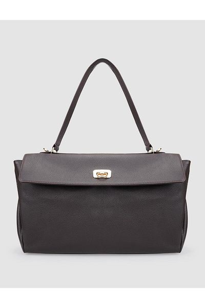 Cabani 100% Genuine Leather Brown Women's Shoulder Bag