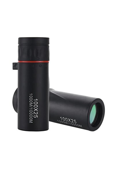 UmoTech 100x25 Tek Gözlü Dürbün 100 Kat Büyütme 25 mm Objektif Çapı Su Geçirm...
