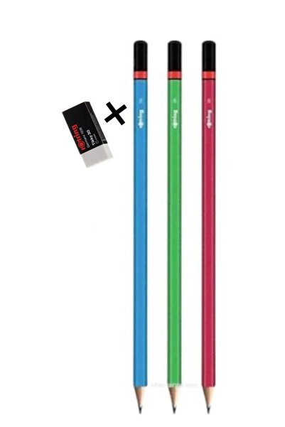 Rotring Rotri̇ng Nercanli 3 Pcs Pencil + Rotri̇ng 1 Pcs Eraser