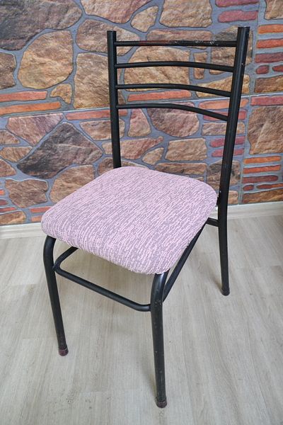 COVER TEKSTİL Καρέκλες 4 τεμαχίων σε χρώμα σιδήρου - Κάλυμμα και ύφασμα ζακάρ