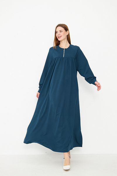 ESPİNA Rochie de damă cu mâneci raglan, cu fermoar, cu 2 fire