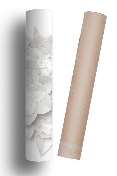 Bigaimaj Refrigerator and Dishwasher Door Self-Adhesive Foil Covering Flower