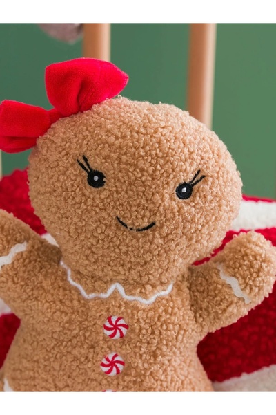 LC Waikiki New Year Special from Renkli̇mağazadan Brown Cookie Man Figured Baby Pillow 30 cm