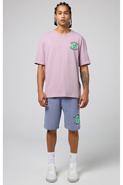 Champion Eco Future Long Bermuda Organik Pamuk Mor Erkek Şort-219786-BS160