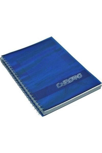 Chroma Gıpta 200 de coli A4 caiet cu copertă din plastic cu spirală cromată 1346