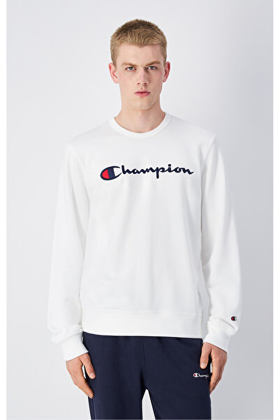 Champion Icons Crewneck Sweatshirt Beyaz Erkek Sweatshirt-220727-WW001